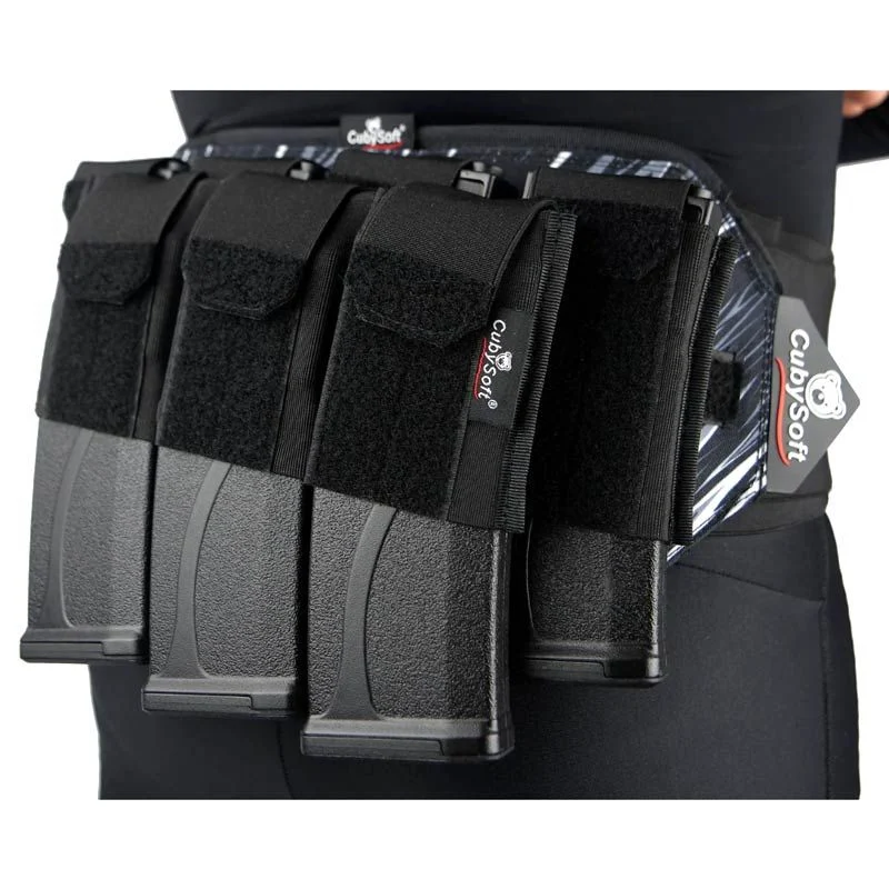 Pouch Portacargador Septuple M4 Cubysoft Thunder Mag Pouch Ar Mag X4+3 Negro