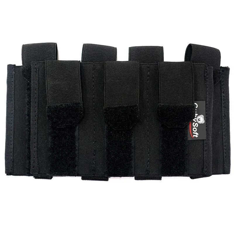 Pouch Portacargador Septuple SMG Cubysoft Thunder Mag Pouch X4+3 Negro