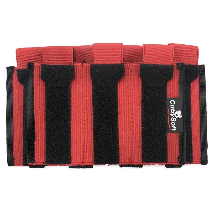 Pouch Portacargador Septuple SMG Cubysoft Thunder Mag Pouch X4+3 Rojo