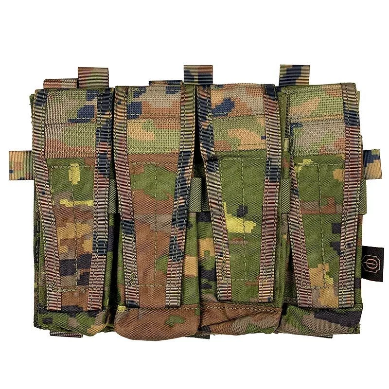 Pouch Portacargador Cuadruple MP5/MP7 Conquer CVS Quad SMG Mag Pouch Boscoso Pixelado