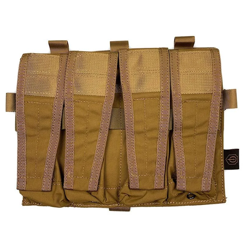 Pouch Portacargador Cuadruple MP5/MP7 Conquer CVS Quad SMG Mag Pouch Coyote Brown
