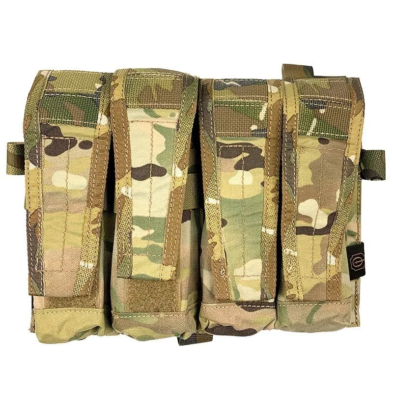 Pouch Portacargador Cuadruple MP5/MP7 Conquer CVS Quad SMG Mag Pouch Estilo Multicam
