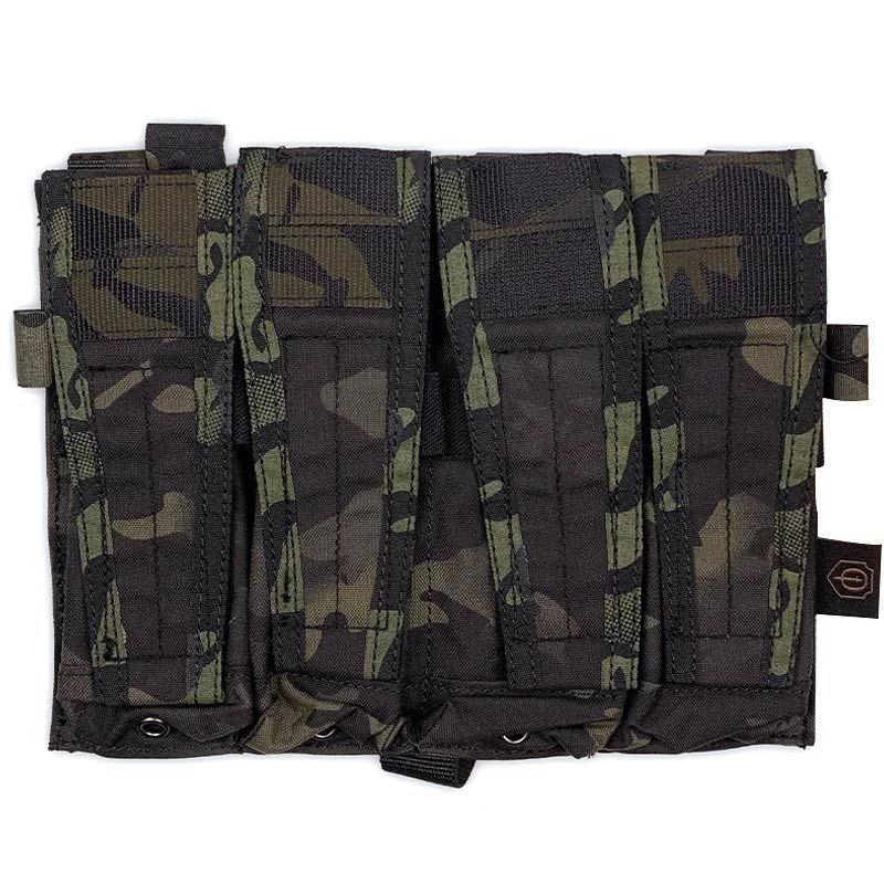 Pouch Portacargador Cuadruple MP5/MP7 Conquer CVS Quad SMG Mag Pouch Estilo Multicam Black