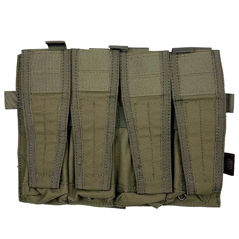 Pouch Portacargador Cuadruple MP5/MP7 Conquer CVS Quad SMG Mag Pouch Ranger Green