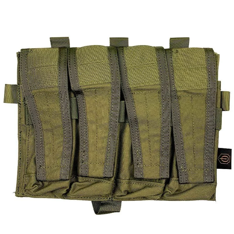 Pouch Portacargador Cuadruple MP5/MP7 Conquer CVS Quad SMG Mag Pouch Verde OD
