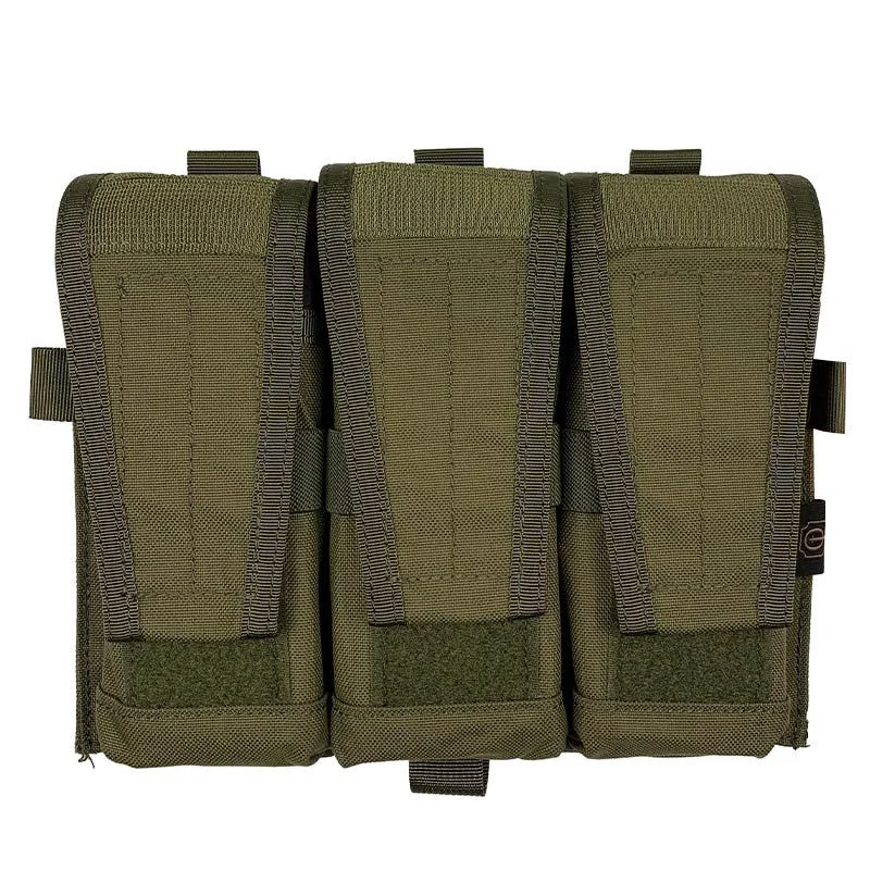 Pouch Portacargador Triple M4 Conquer CVS Triple Rifle Mag Pouch Verde OD