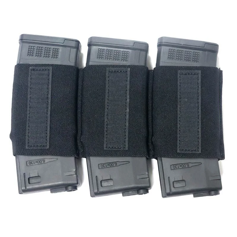 Pouch Portacargador Triple M4 Conquer Mag Inner Insert 5.56mm Negro