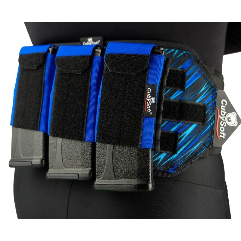 Pouch Portacargador Triple M4 Cubysoft Thunder Mag Pouch Ar Mag X3 Azul