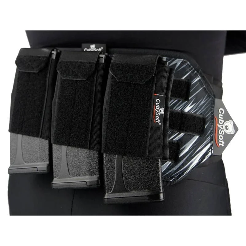 Pouch Portacargador Triple M4 Cubysoft Thunder Mag Pouch Ar Mag X3 Negro