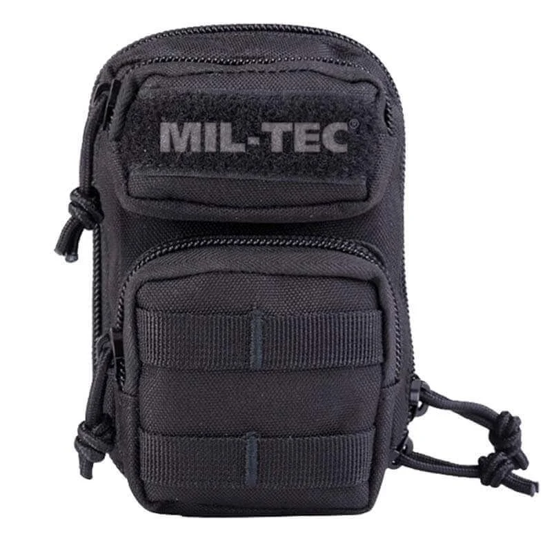 Pouch Multiusos Mil-Tec Mini C/Molle Delantero Negro