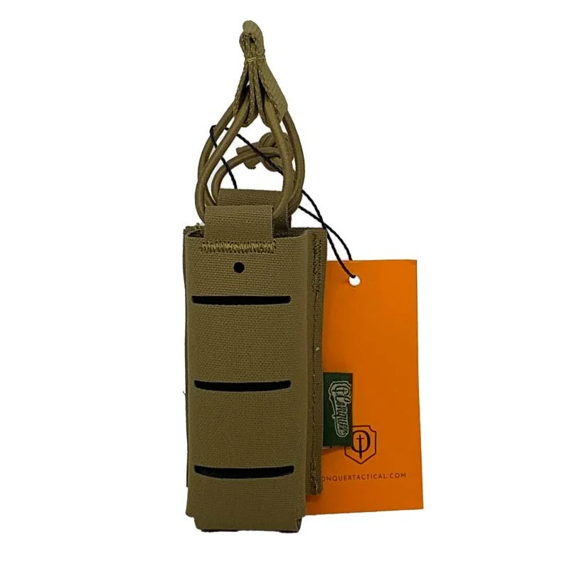Pouch Portacargador Pistola Conquer Lp Láser Cut Coyote Brown