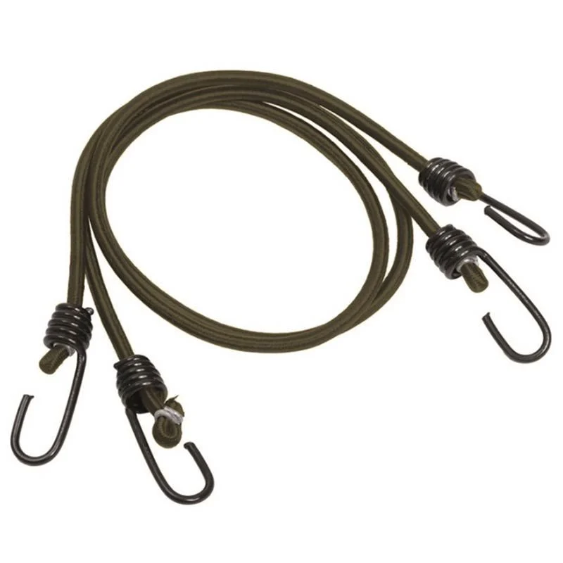Cuerda Pulpo Mil-Tec Elastic Shocks Cords con Gancho Verde OD Pack 2u