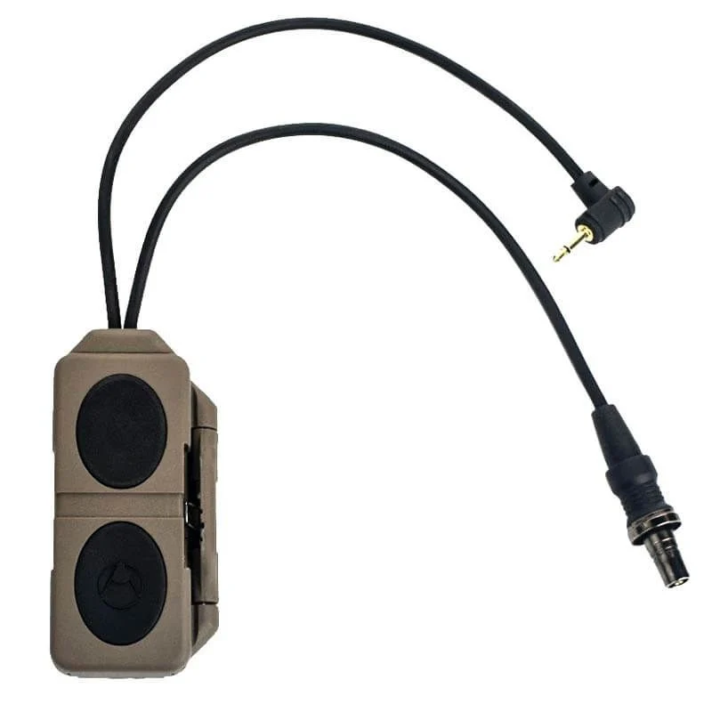 Pulsador Táctico WADSN Dual Function Tape Switch Mini SF Ml & 2.5mm Dark Earth