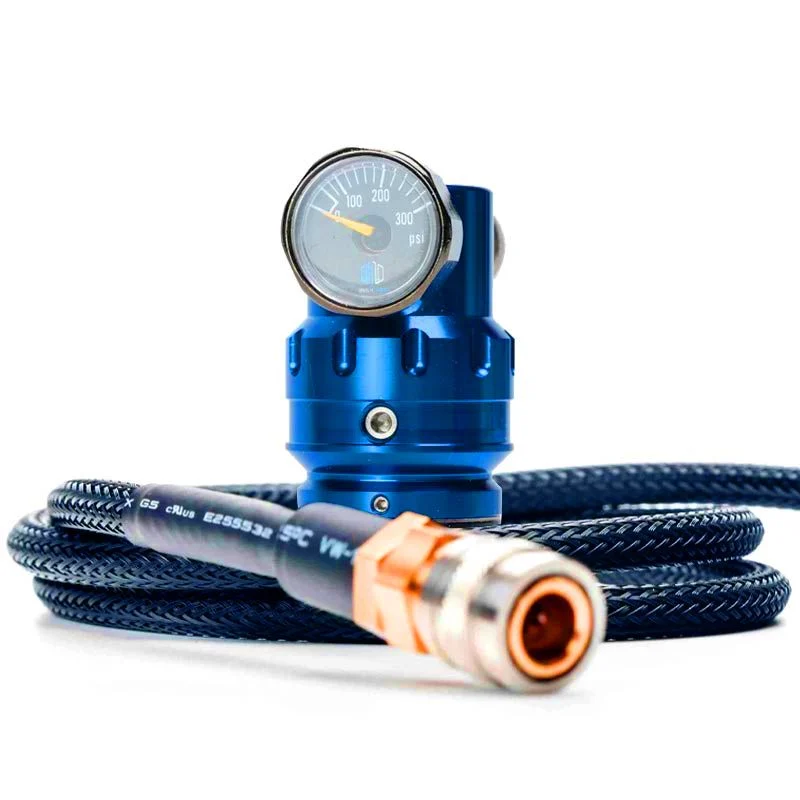 HPA Regulador Mechlabs Flo Max 40-140 Psi with Remote Line Azul
