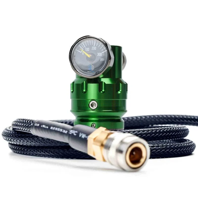 HPA Regulador Mechlabs Flo Max 40-140 Psi with Remote Line Verde