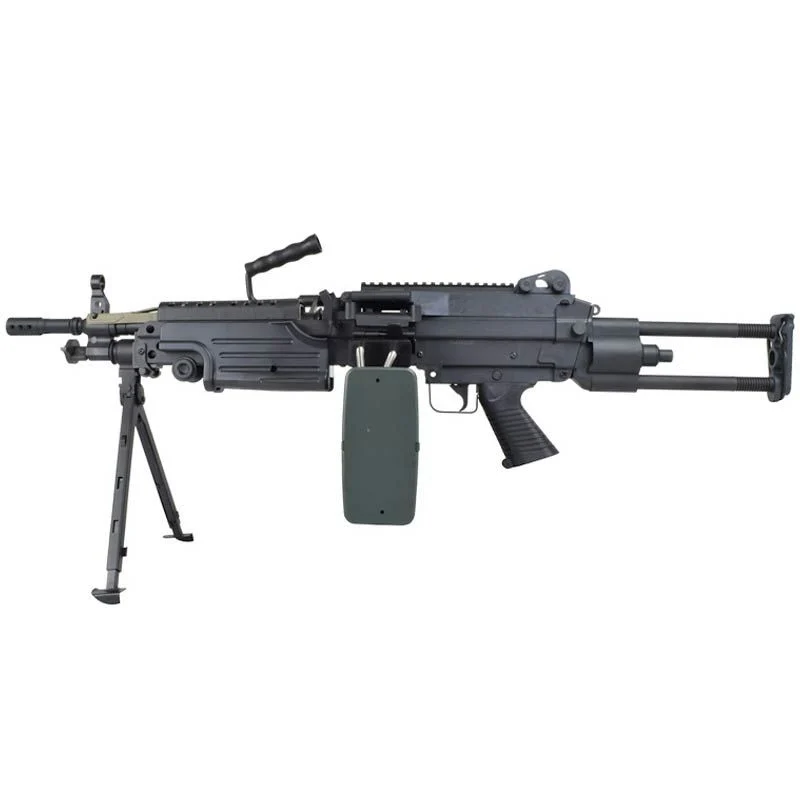 Réplica AEG LMG A&K M249-Parap Polimero Negra