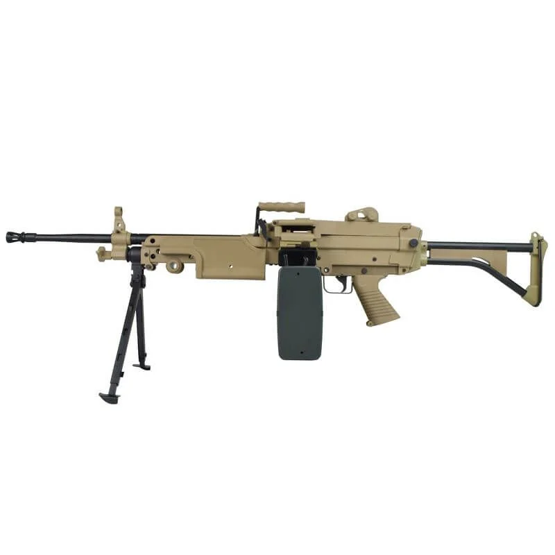 Réplica AEG LMG A&K M249 MK1 Polimero Dark Earth