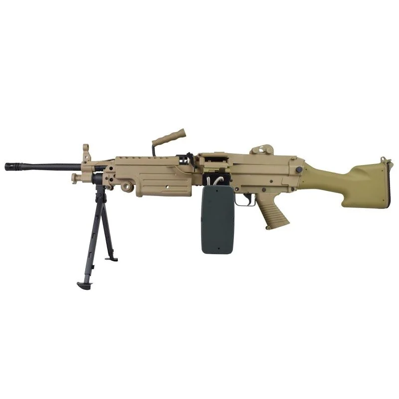 Réplica AEG LMG A&K M249 MK2 Polimero Dark Earth