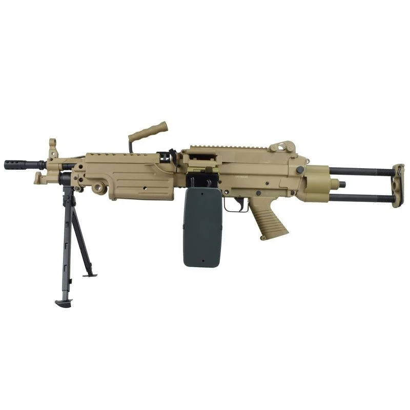 Réplica AEG LMG A&K M249-Parap Polimero Dark Earth