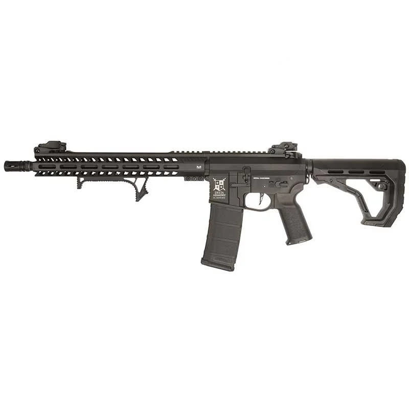 Réplica AEG M4 Delta Armory Alpha DA-A15-EGL M-Lok 13″ Long Eagle Full Metal Negra