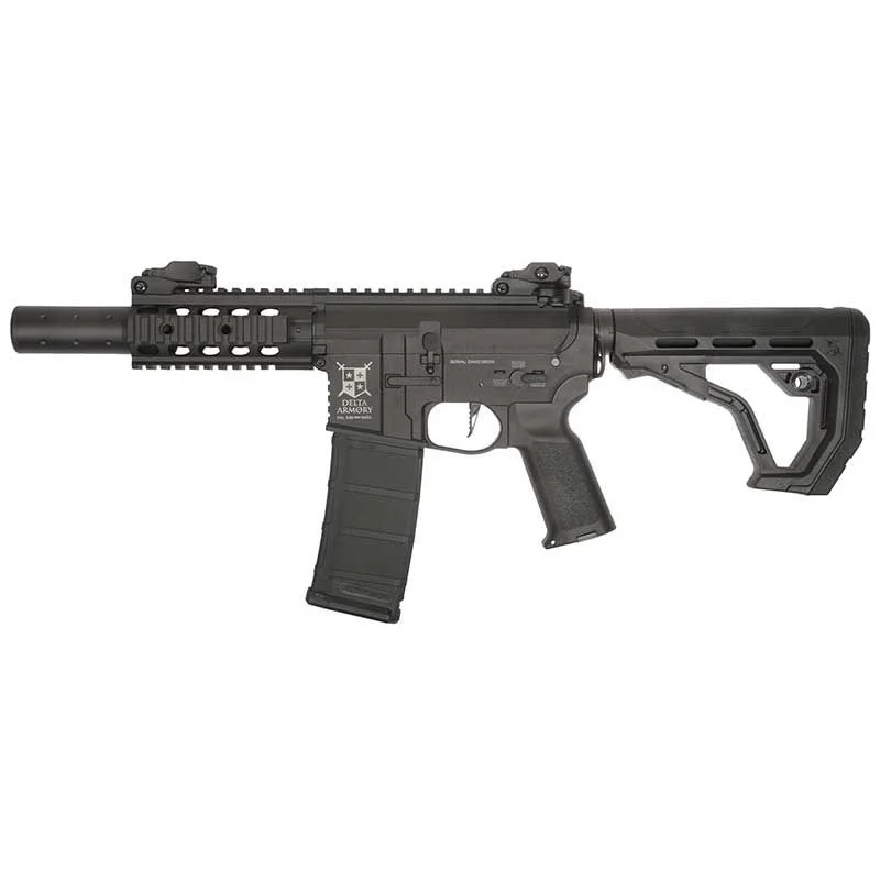 Réplica AEG M4 Delta Armory Bravo DA-B03-EGL Silent Ops CQB Eagle Negra