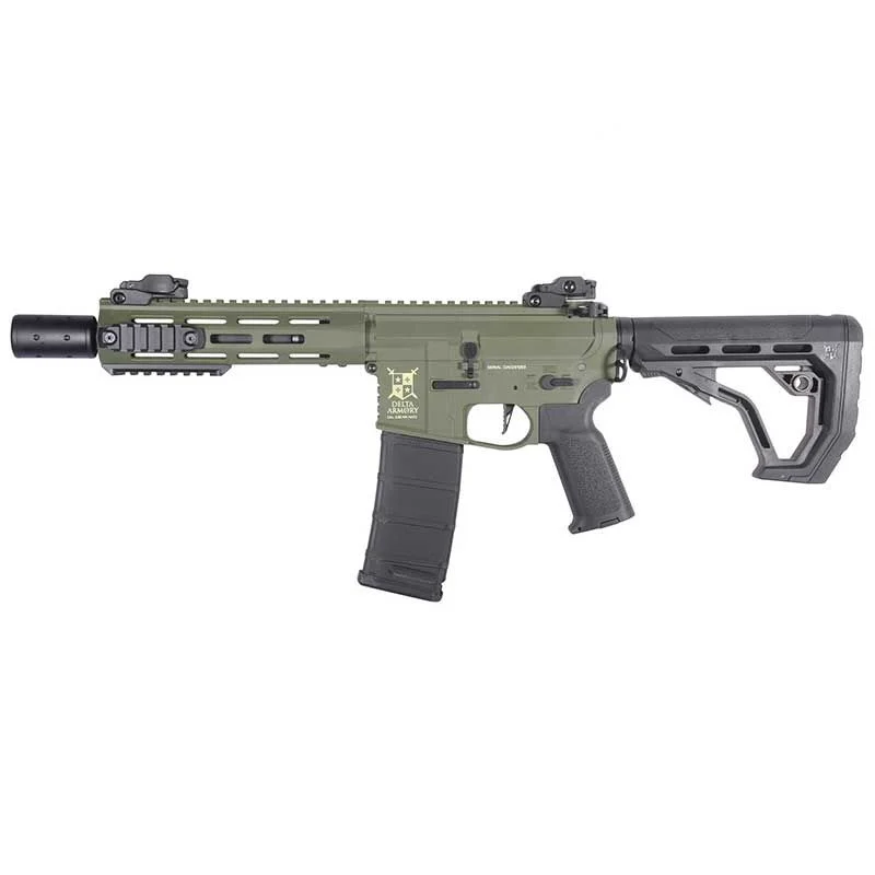 Réplica AEG M4 Delta Armory Charlie DA-C10-OLV-EGL Silent Ops M-Lok 8″ Eagle Verde OD