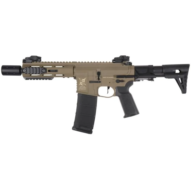 Réplica AEG M4 Delta Armory Charlie DA-C15-EGL-TAN Silent Ops M-Lok 6.5" Eagle tan