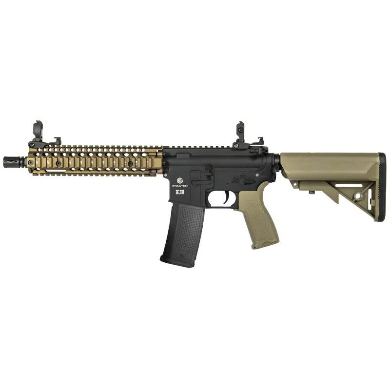 Réplica AEG M4 Evolution Recon Superlite MK18 MOD 1 10.8″ Full Metal Negra/Bronce