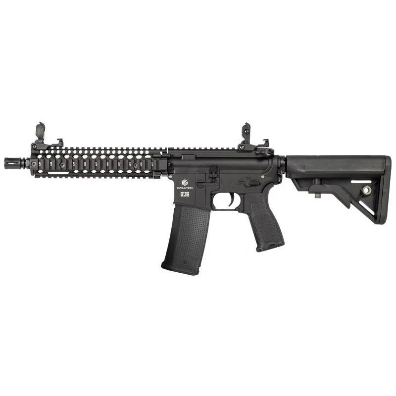 Réplica AEG M4 Evolution Recon Superlite MK18 MOD 1 10.8″ Full Metal Negra