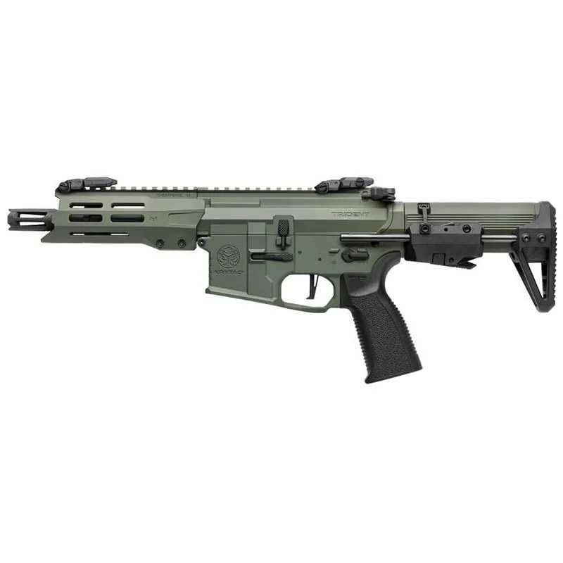 Réplica AEG M4 Krytac Trident MK3 PDW M-Lok ECU ETU Verde FG