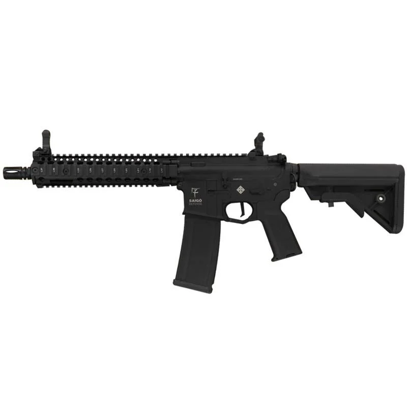 Réplica AEG M4 Saigo Bushido Jin Tokei O'clock Airsoft Negra