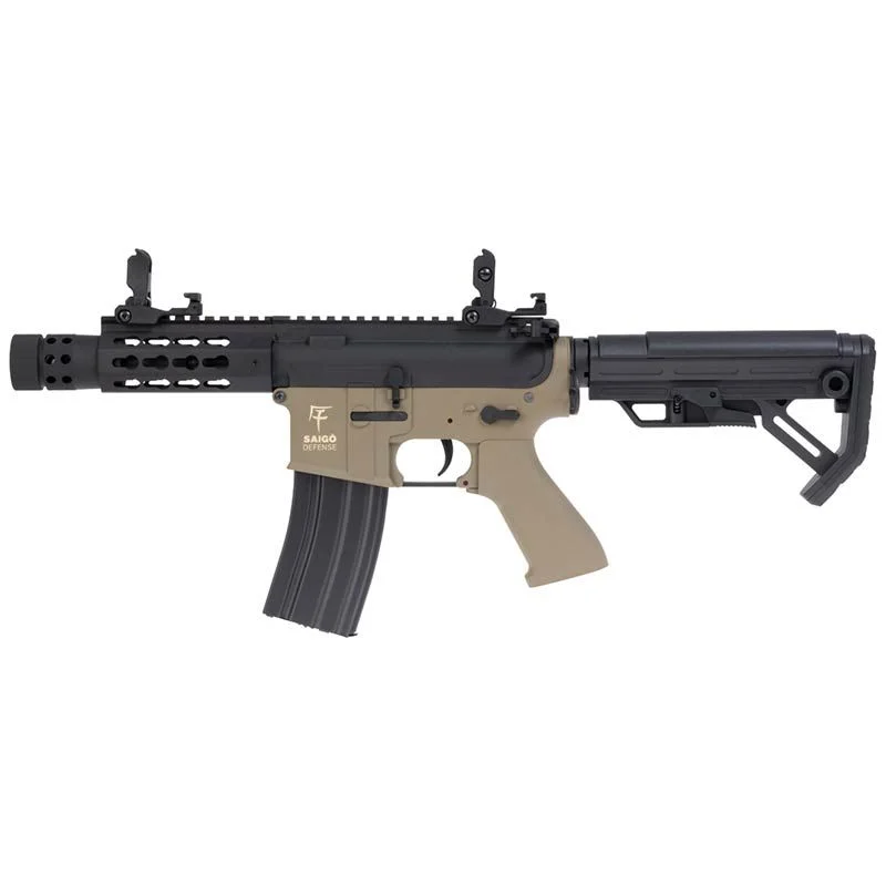 Réplica AEG M4 Saigo Kenji Short S Tan/Negra