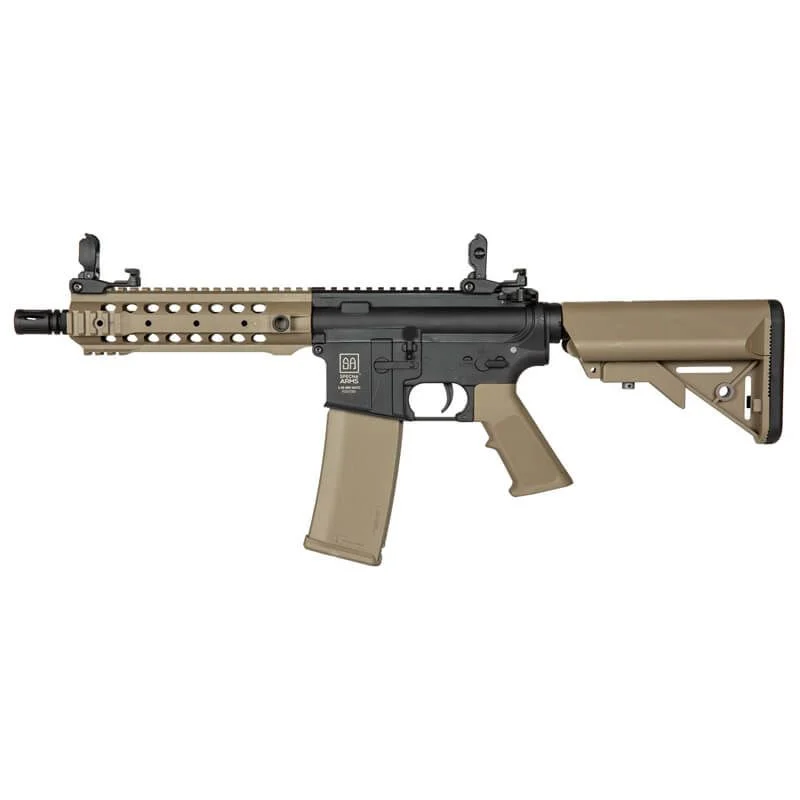 Réplica AEG M4 Specna Arms SA-F01 Flex Gate X-Asr Gen.2 negra/Tan