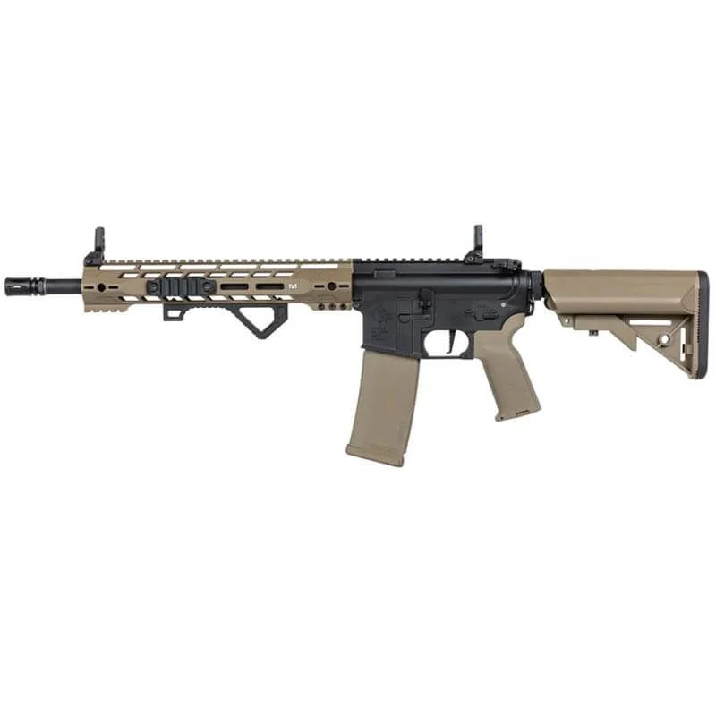 Réplica AEG M4 Specna Arms SA-P14 Prime Rra Aster II ETU negra/Tan