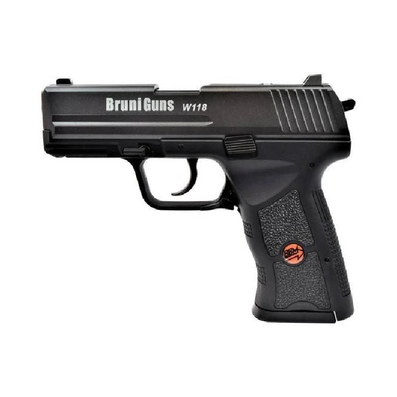 Réplica CO2 4.5mm Pistola Bruni W118 Blowback BR-118MP Negra