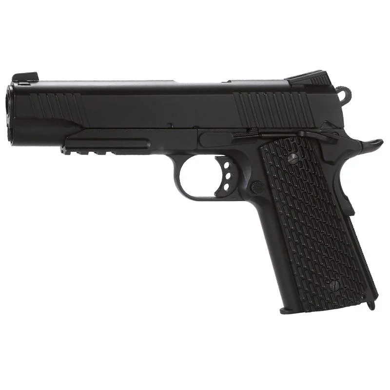 Réplica CO2 4.5mm Pistola KWC 1911t Hwk406 Blowback Metal Negra