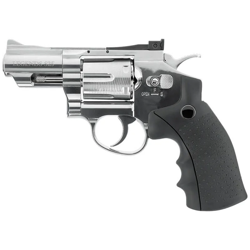 Réplica CO2 4.5mm Revólver Umarex Legends S25 Full Metal Plata