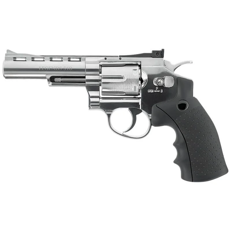 Réplica CO2 4.5mm Revólver Umarex Legends S40 4″ Full Metal Plata