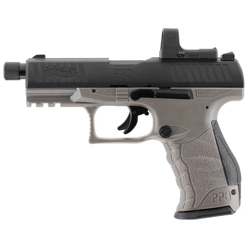 Réplica CO2 4.5mm Pistola Umarex Ppq M2 Q4 Tac Combo 4.6" Blowback negra/Gris