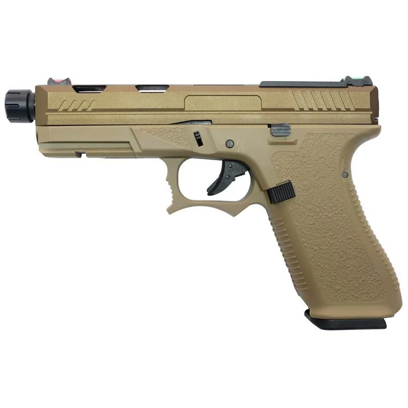 Réplica GBB Pistola G17 Golden Eagle Custom At3704t Tan