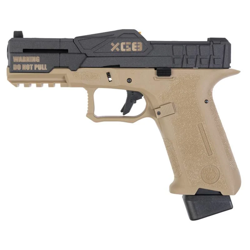 Réplica GBB Pistola G17 Poseidon Mix Series P1-Bt Tan/Negra