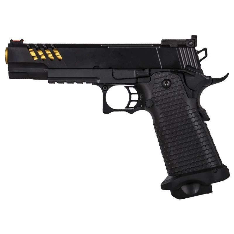 Réplica GBB Pistola Hi-Capa 5.1 Golden Eagle Tactical Gold 3340 Negra/Dorada