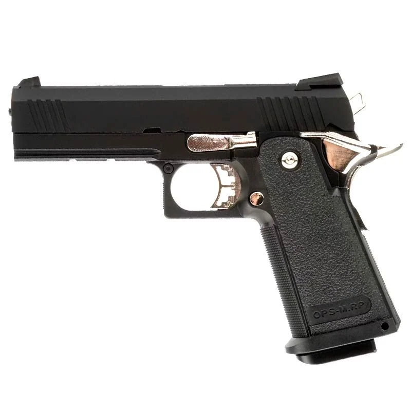 Réplica GBB Pistola Hi-Capa 4.3 Golden Eagle Negra/Plata