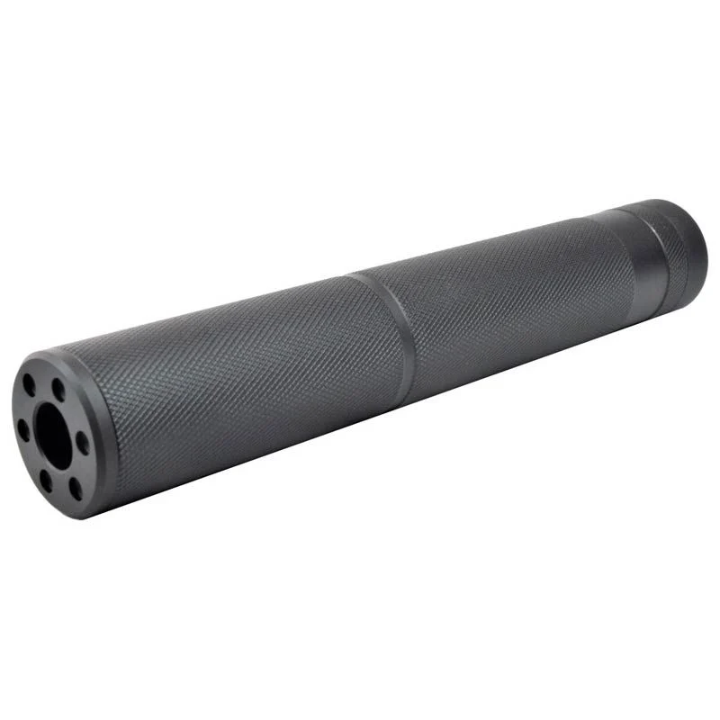 Externo Silenciador Largo Big Dragon Knurling Bd0445 Negro