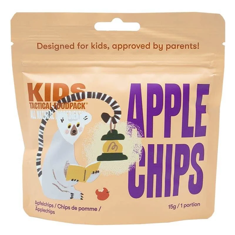 Snack Infantil Tactical Foodpack Kids Chips de Manzana Liofilizada (Vegano)