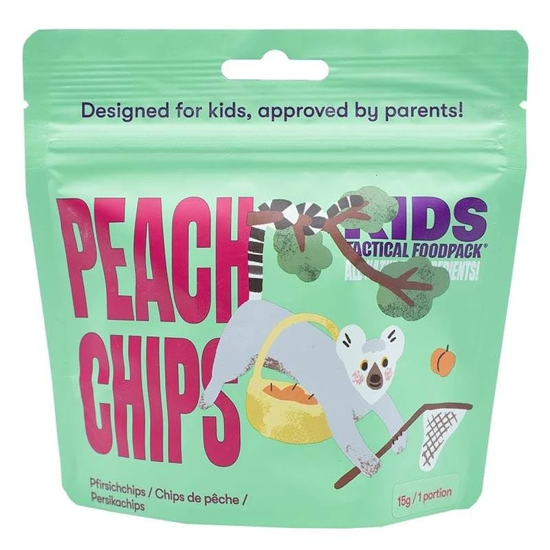 Snack Infantil Tactical Foodpack Kids Chips de Melocoton Liofilizado (Vegano)