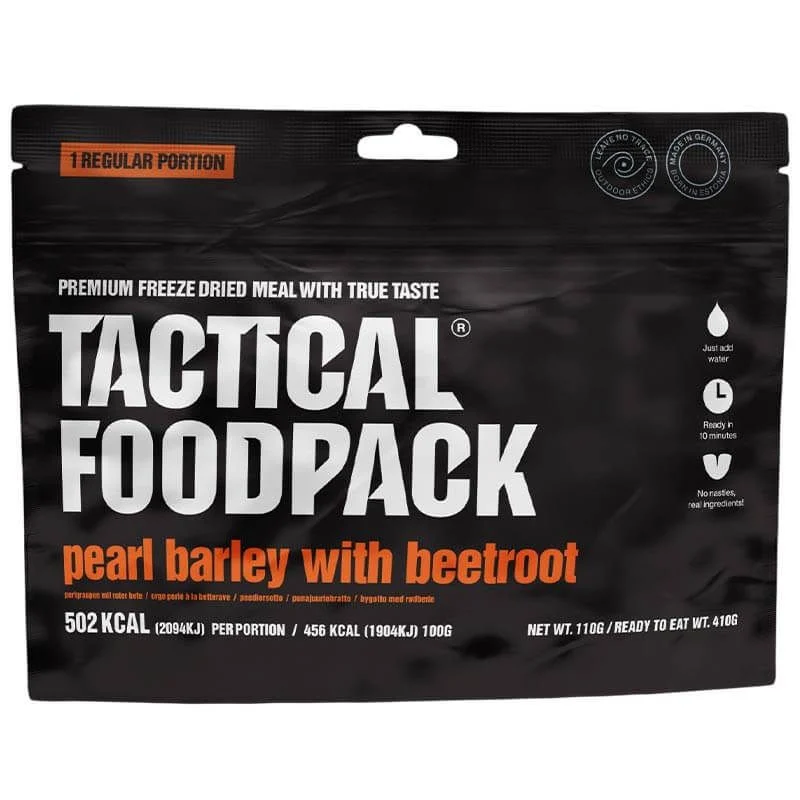 Comida Tactical Foodpack Cebada Perlada con Remolacha (Vegetariano)