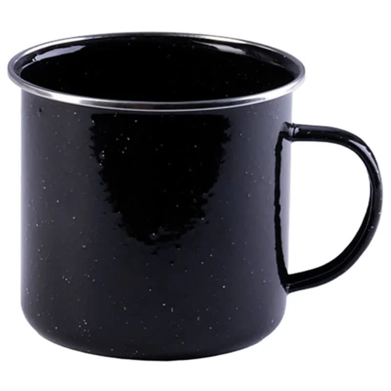 Taza Mil-Tec Western Cup Enamelled 350ml Negra