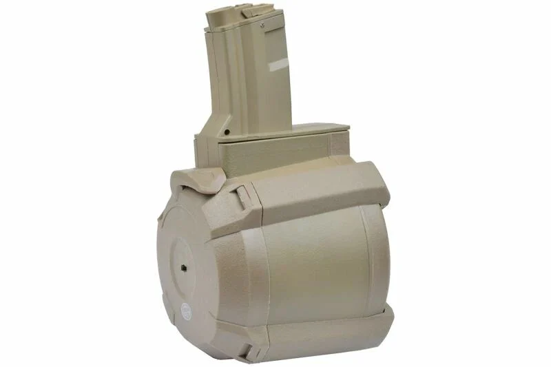 Cargador de tambor 1200 bolas para MP5 AEG DE A&K
