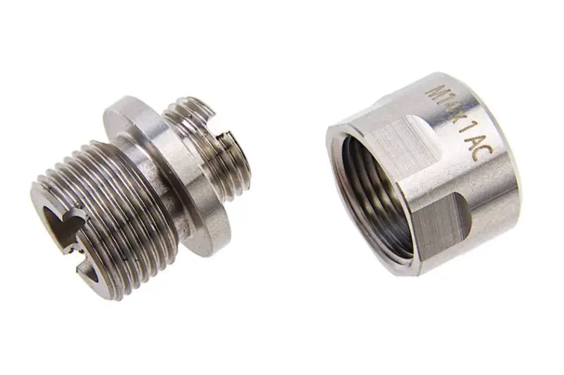 Adaptador 11mm CW a 14mm CCW Plata COWCOW